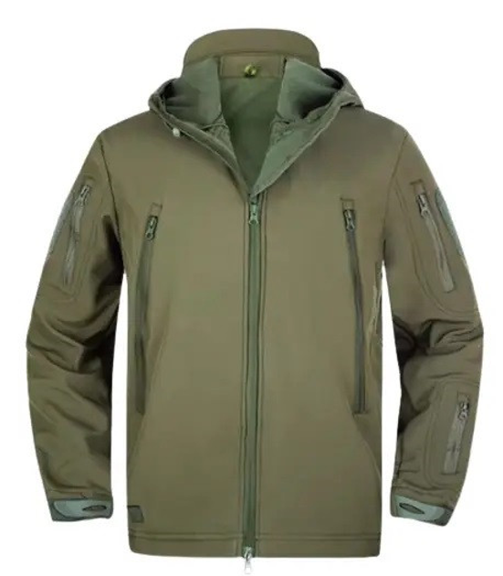 Флисовая куртка с подкладкой Solve KT6001001 Shark Skin Softshell Assault Олива размер L - изображение 1