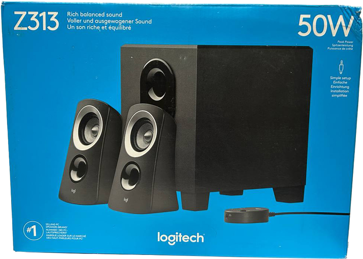 System akustyczny Logitech Speaker System Z313 (980-000413) (955555905170591) - Outlet - obraz 4