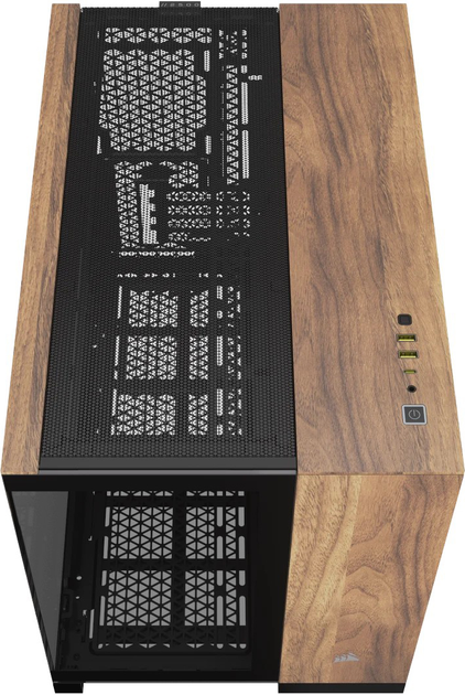 Obudowa Corsair 2500X Micro ATX Black/Walnut Wood (CC-9011286-WW) - obraz 3