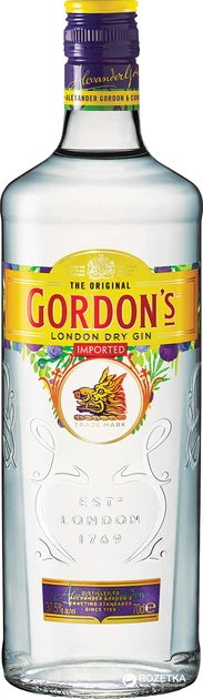 Джин Gordon's 0.75 л 47.3% (5000289020701) – фото, отзывы