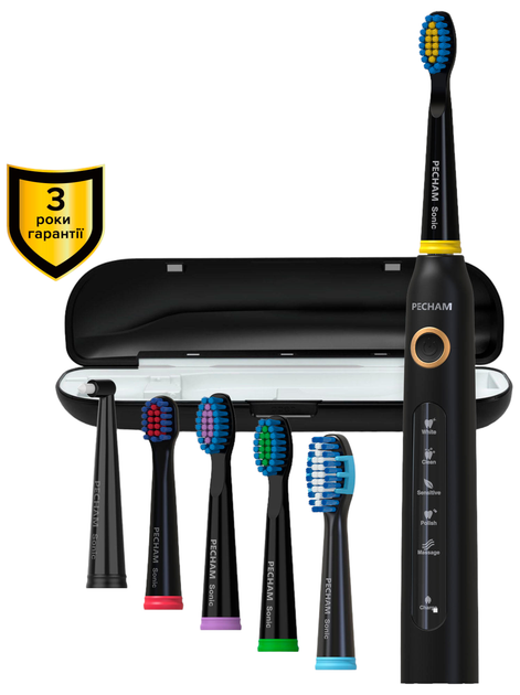 Іригатор Pecham travel black PC-1581 + Електрична зубна щітка PECHAM Black Travel PC-080 (комплект) - зображення 2
