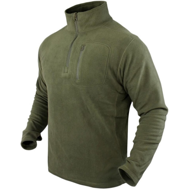 Кофта Condor-Clothing Quarter Zip Pullover. M. Olive drab - зображення 1