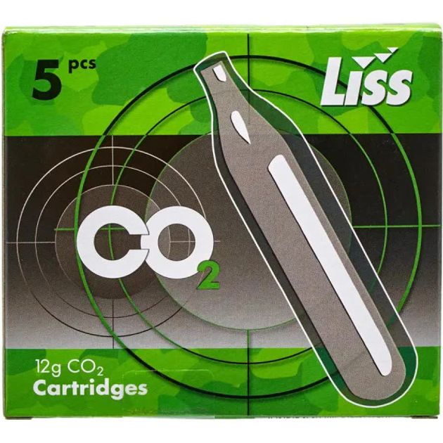 Баллон CO2 Liss 12 г 5 шт/уп - зображення 1