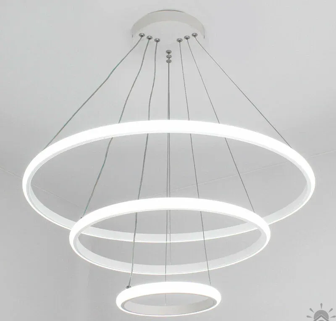 Керована світлодіодна люстра LATTE 75W 3R-ON/OFF-600x1100-WHITE/WHITE-220-IP20 - Фото 3 Керована світлодіодна люстра LATTE 75W 3R-ON/OFF-600x1100-WHITE/WHITE-220-IP20 - зображення 3