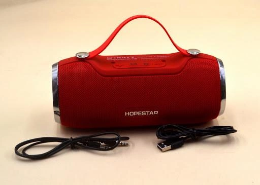 Портативна бездротова колонка Bluetooth Hopestar H40 red - зображення 2
