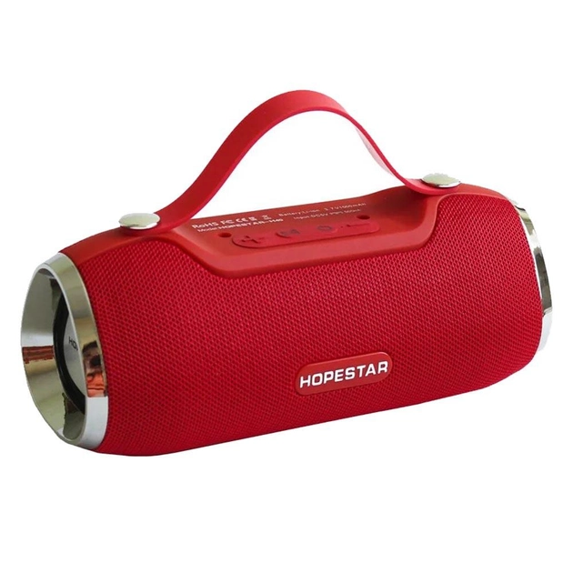 Портативна бездротова колонка Bluetooth Hopestar H40 red - зображення 3