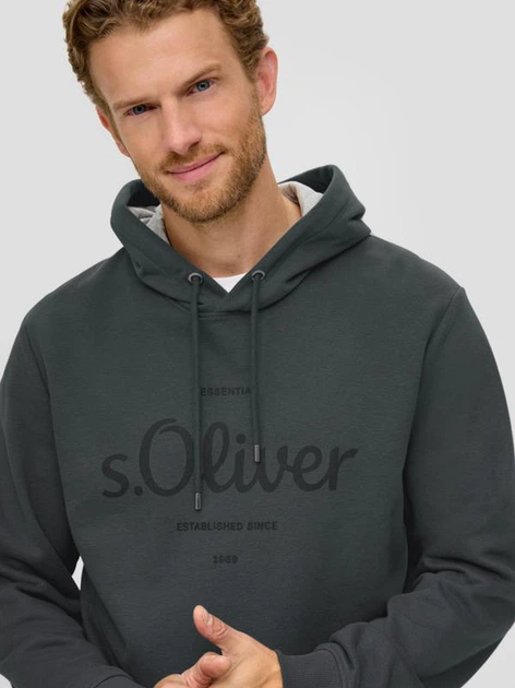 Худі чоловіче s.Oliver 10.3.11.14.140.2135751-98D1 XL Сіре (4099974171027) - зображення 5