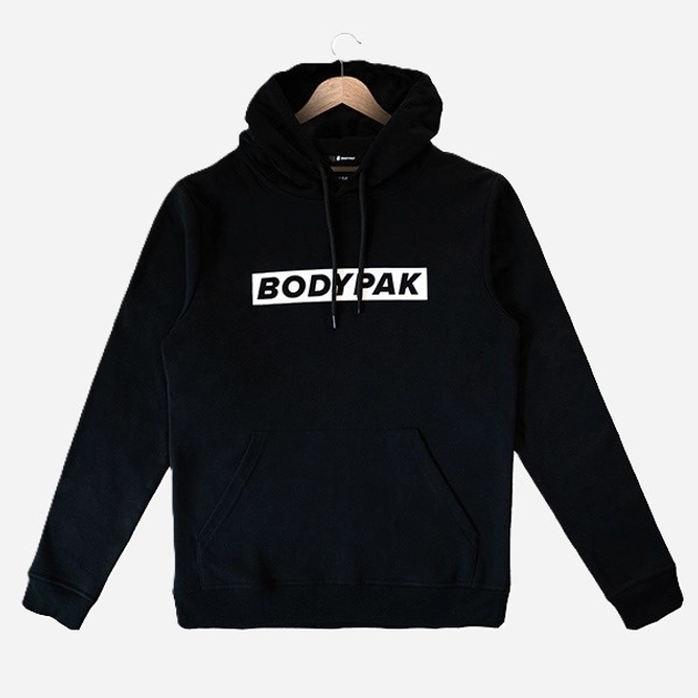 Bluza męska z kapturem kangurka BODYPAK M Czarna (1000000000049) - obraz 4