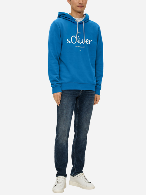 Bluza męska z kapturem s.Oliver Sweatshirt langarm 10.3.11.14.140.2138654-55D1 M Granatowa (4099974735946) - obraz 3