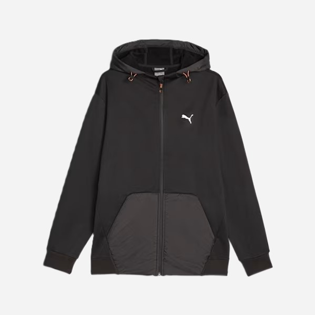 Толстовка на блискавці чоловіча Puma Open Road Full-Zip Hoodie Dk 67589701 M Чорна (4099683484937) - зображення 6