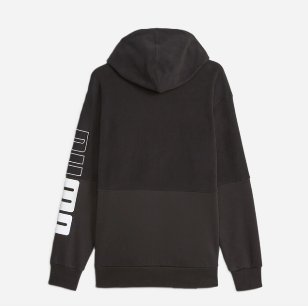 Bluza męska rozpinana streetwear z kapturem Puma Power Winterized Full-Zip Hoodie Fl 67591401 S Czarna (4099683851401) - obraz 4