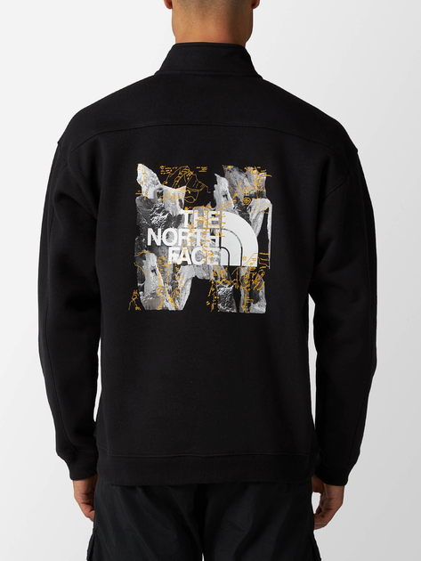 Bluza męska nierozpinana streetwear długa The North Face Heavyweight 1/4 Zip Sweatshirt NF0A84GMOGC XL Czarna (196573589827) - obraz 2