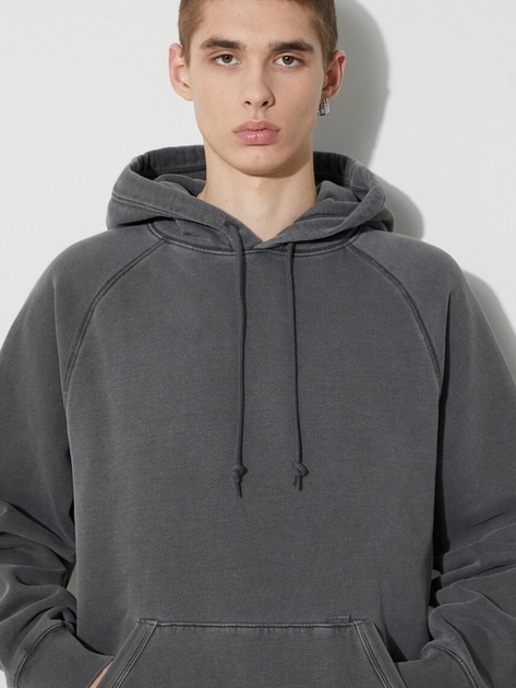 Худі чоловіче Carhartt WIP Hooded Taos Sweat "Flint" I032923-654GD M Сіре (4064958783565) - зображення 4