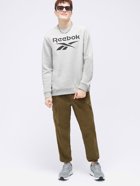 Bluza bez kaptura męska Reebok Identity Big 100050273 M Szara (4066751179866) - obraz 3