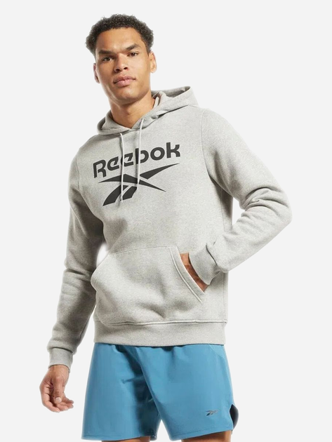 Худі чоловіче Reebok Identity Big 100050292 S Сіре (4066751261165) - зображення 4