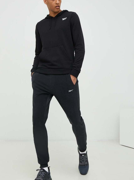 Худі чоловіче Reebok Identity Smal 100051167 2XL Чорне (4066751151268) - зображення 3