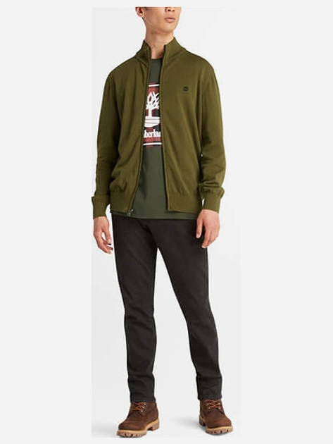Bluza męska rozpinana streetwear Timberland TB0A2BMZ L Oliwkowa (196246841641) - obraz 3