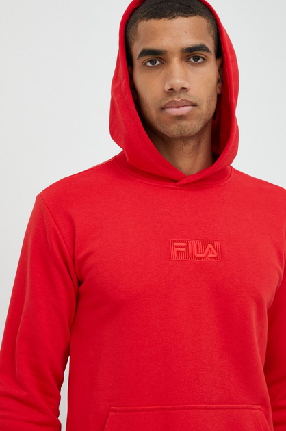 Худі чоловіче Fila FAM0159-30002 M Червоне (4064556290106) - зображення 4