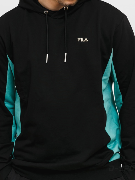 Худі чоловіче Fila FAM0326-83194 M Чорний/Зелений (4064556396747) - зображення 3