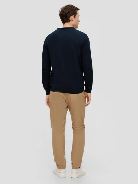 Sweter męski bawełniany s.Oliver 10.3.11.17.170.2143173-5978 M Ciemnogranatowy (4099974990697) - obraz 4