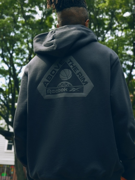 Bluza z kapturem męska Reebok Atr Hoopwear Hoodie 100075817 L Czarna (1200143304686) - obraz 6