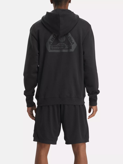 Худі чоловіче Reebok Atr Hoopwear Hoodie 100075817 2XL Чорне (1200143304709) - зображення 4