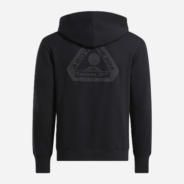 Худі чоловіче Reebok Atr Hoopwear Hoodie 100075817 M Чорне (1200143304679) - зображення 8