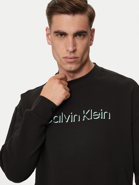 Bluza bez kaptura męska Calvin Klein K10K113081-PC7 L Czarna (8720109937480) - obraz 4