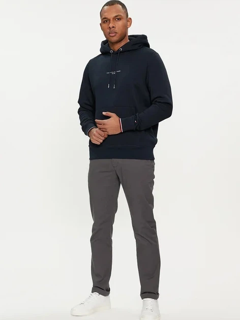 Bluza z kapturem męska Tommy Hilfiger thmw0mw32673dw5 2XL Granatowa (8720645206408) - obraz 3