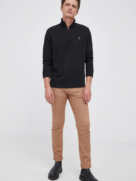 Светр на блискавці чоловічий Polo Ralph Lauren prl710671929001 L Чорний (3614713069963) - зображення 3