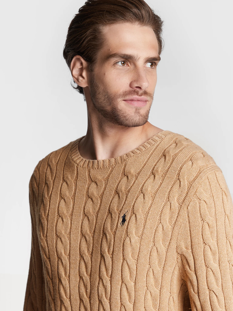 Sweter męski Polo Ralph Lauren prl710775885014 S Brązowy (3616414064803) - obraz 4