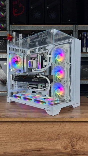 Сборка под заказ: компьютер Lian-Li O11 Vision White Tower / AMD Ryzen 7 7800X3D (8 (16) ядер по 4.2 - 5.0 GHz) / 32 GB DDR5 / 2000 GB SSD M.2 / nVidia GeForce RTX 4070 Ti Super, 16 GB GDDR6X, 256-bit / 850W - изображение 2