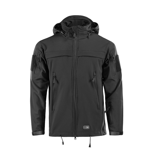 Костюм на флисе M-Tac SoftShell Куртка и Брюки Police Black размер XL - изображение 2