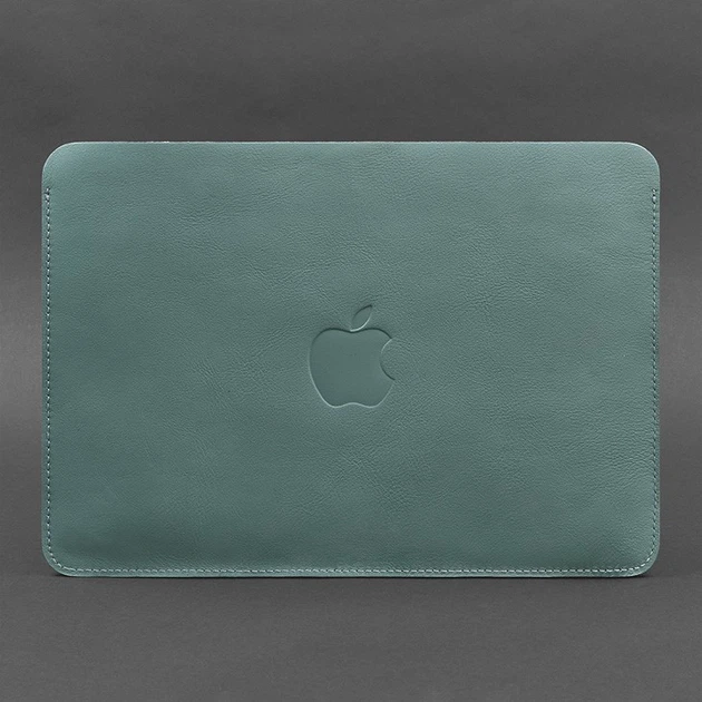 Чохол BN із натуральної шкіри для MacBook 13 дюйм, бірюзовий - Фото 3 Чохол BN із натуральної шкіри для MacBook 13 дюйм, бірюзовий - зображення 3
