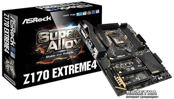 Материнская плата ASRock Z170 Extreme4 (s1151, Intel Z170, PCI