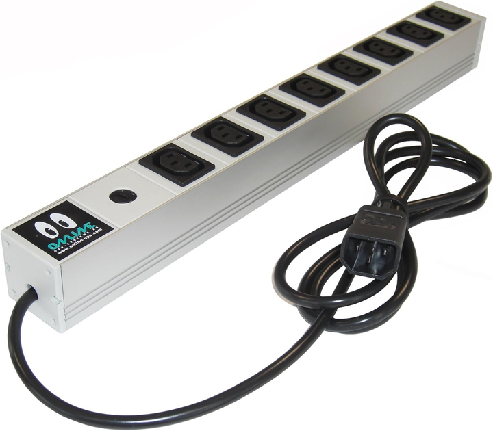 Мережевий фільтр Online USV Power Strip 8 розеток 2 м Gray (KG16A9SCH-RACK) - зображення 1