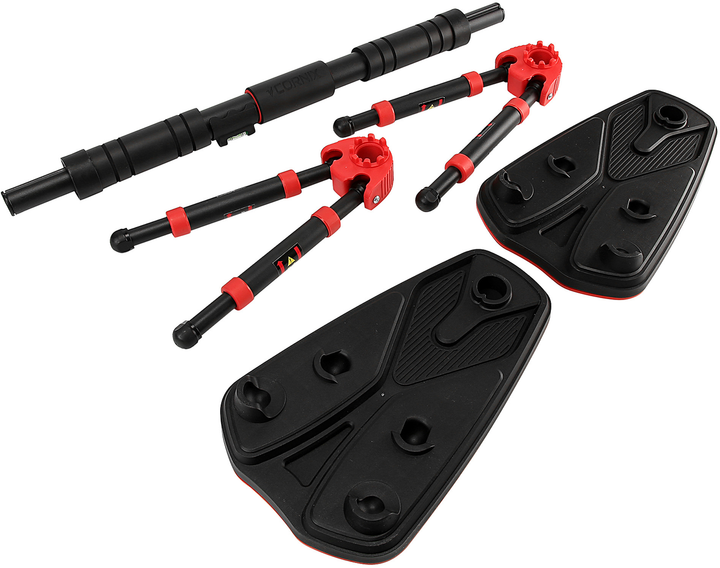 Турнік розсувний Cornix Elite+ 80-120 см Black/Red (XR-0294) - зображення 3