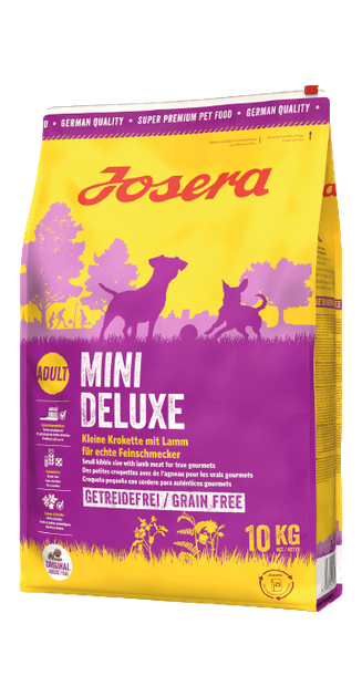 Сухий корм JOSERA MiniDeluxe для собак малих порід з ягням, 10 кг - Фото 1 Сухий корм JOSERA MiniDeluxe для собак малих порід з ягням, 10 кг - зображення 1