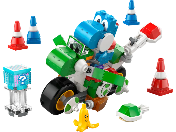 Zestaw klocków LEGO Super Mario Mario Kart: Moto Yoshi 133 elementy (72031) - obraz 2