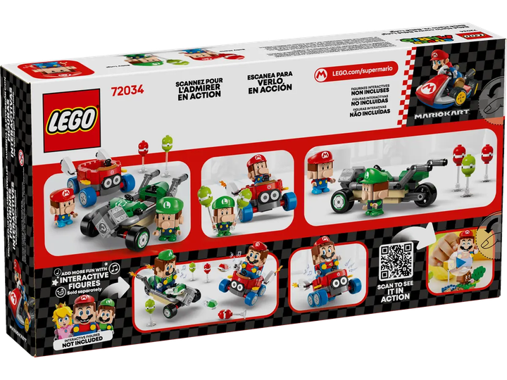 Конструктор LEGO Super Mario Mario Kart: Бебі Марио проти Бебі Луїджі 321 елемент (72034)  - зображення 8