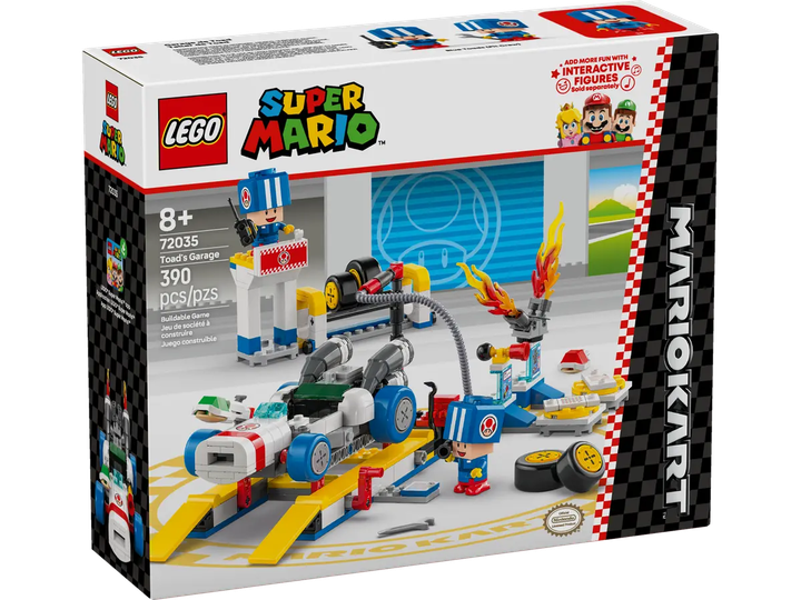 Конструктор LEGO Super Mario Mario Kart: Тод і його гараж 390 елементів (72035)  - зображення 1