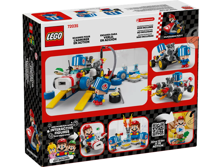 Zestaw klocków LEGO Super Mario Mario Kart: Toad i jego garaż 390 elementów (72035) - obraz 9