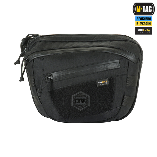 Сумка M-Tac Sphaera Hardsling Bag Large с липучкой Elite Black - изображение 2