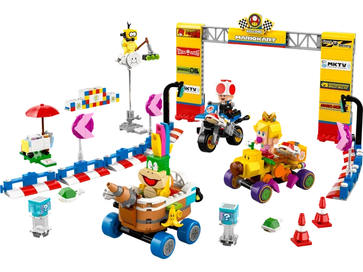Конструктор LEGO Super Mario Mario Kart: Набор Бэби Пич и Гран-при 823 элемента (72036) - Фото 2 Конструктор LEGO Super Mario Mario Kart: Набор Бэби Пич и Гран-при 823 элемента (72036) - изображение 2