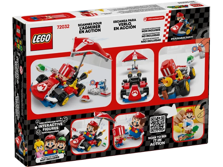 Конструктор LEGO Super Mario Mario Kart: Стандартный Карт 174 элемента (72032) - изображение 10