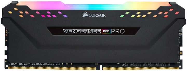 Pamięć RAM Corsair DDR4-3200 8192MB PC4-25600 VENGEANCE RGB PRO Black (CMW8GX4M1Z3200C16) - obraz 1