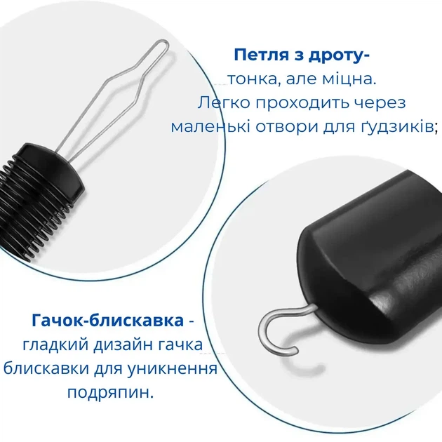 Пристрій для застібання ґудзиків Supretto Чорний (8962-0001) - Фото 7 Пристрій для застібання ґудзиків Supretto Чорний (8962-0001) - зображення 7