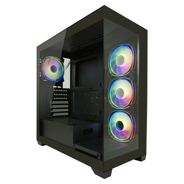 Obudowa LC-Power 715B Gaming Seamless Pale X Mid-Tower Black (LC-715B-ON) - obraz 15