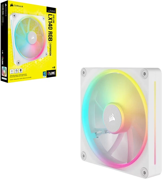 Wentylator Corsair iCUE LINK LX140 RGB White (CO-9051031-WW) - obraz 5