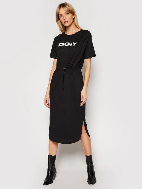 Sukienka T-shirt damska DKNY DKNYP1BD7EGQ-BLK S Czarne (794278926543) - obraz 1